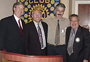 Steve with members of the Westchester Rotary Club.