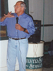 Steve, at Silver Spur Stables, speaking about the quality of life in the San Fernando Valley.